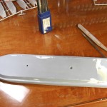 Trimmed to size, then lots of sanding, filling, shaping.